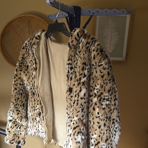 giacca Jackets & Blazers - Giacca Leopard Print Faux Fur Jacket